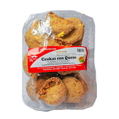 Caukas con queso